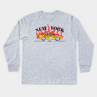 NYC Cab Kids Long Sleeve T-Shirt